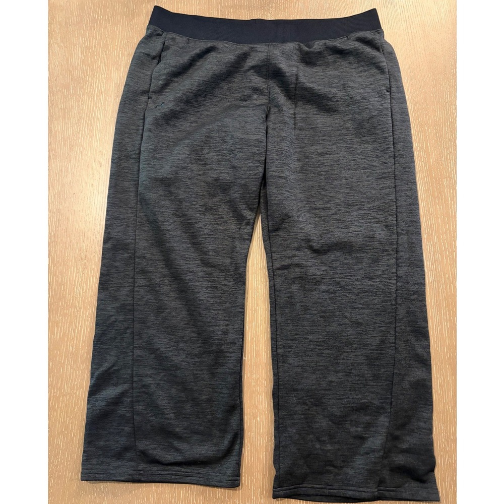 Under Armour ColdGear Loose Fleece Sweatpants Mens XXL Black Wide Leg‎ Athletic